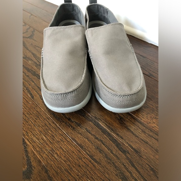 *NEW* Crocs Men’s 13 Walu Syn Slate Gray Slip-On Canvas Loafers main image 5